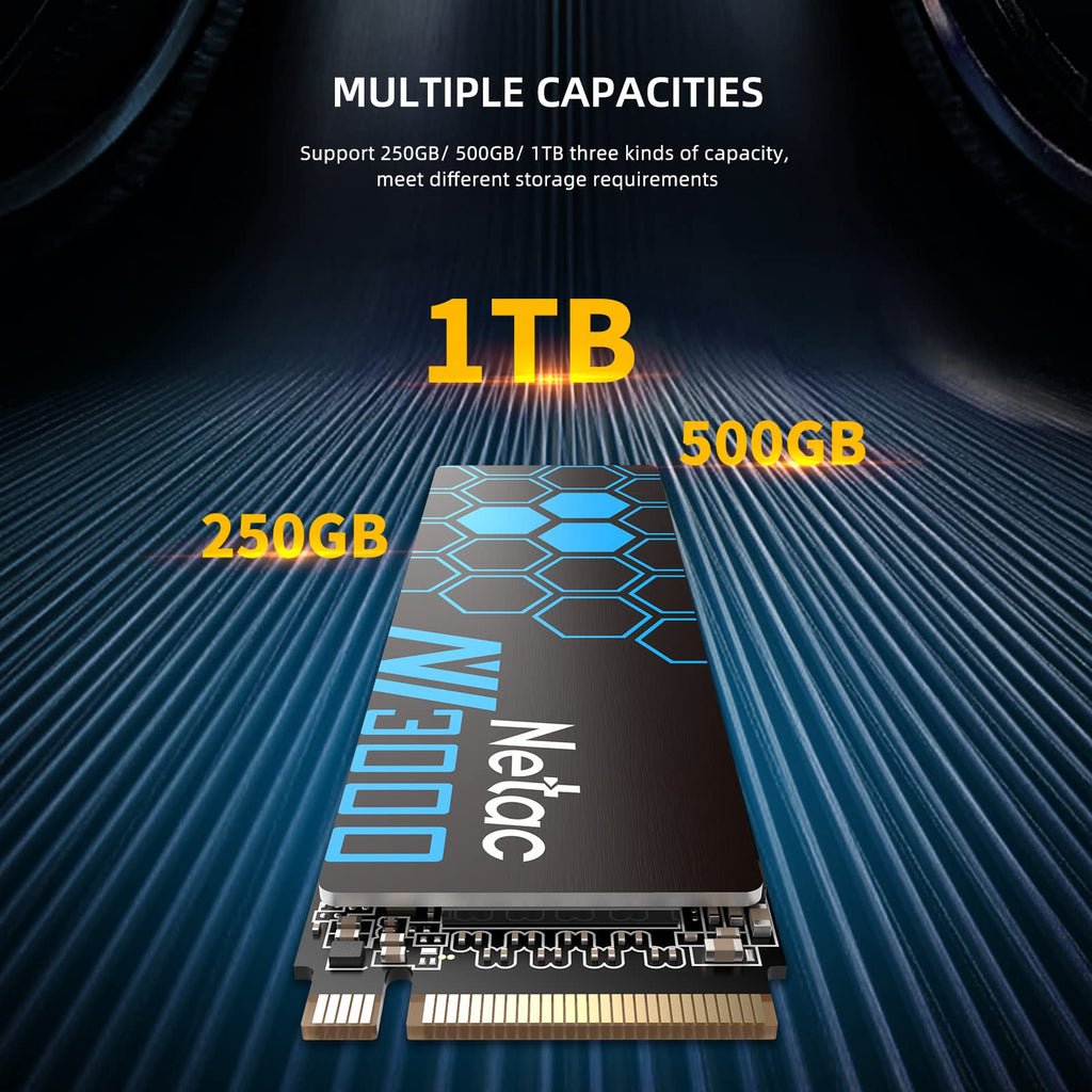 1TB NVMe PCIe Gen3x4 M.2 Internal Solid State Drive with Aluminum Heatspreader H64631