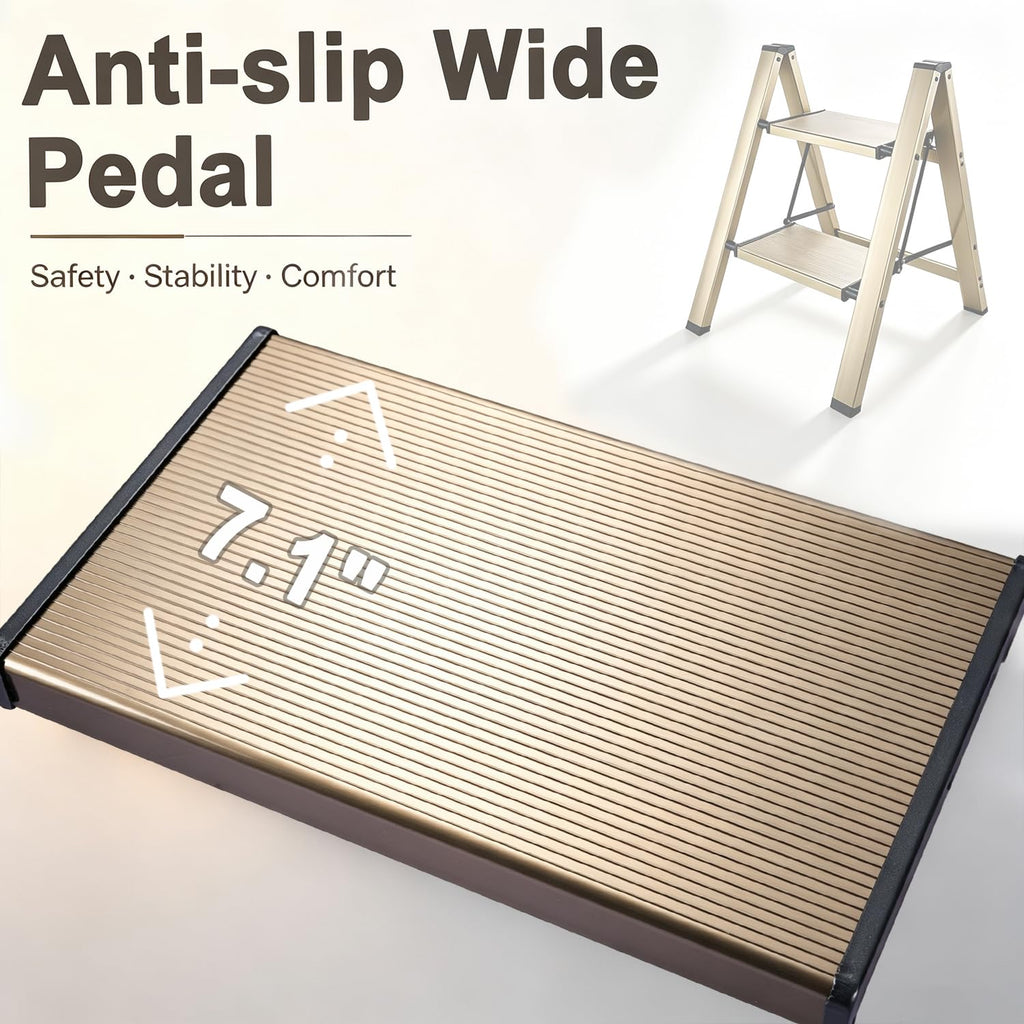 Foldable Aluminum Step Stool M8499