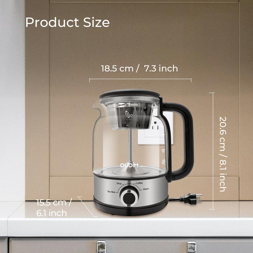 1.2L Glass Stainless Steel Drip Coffee Maker F45850