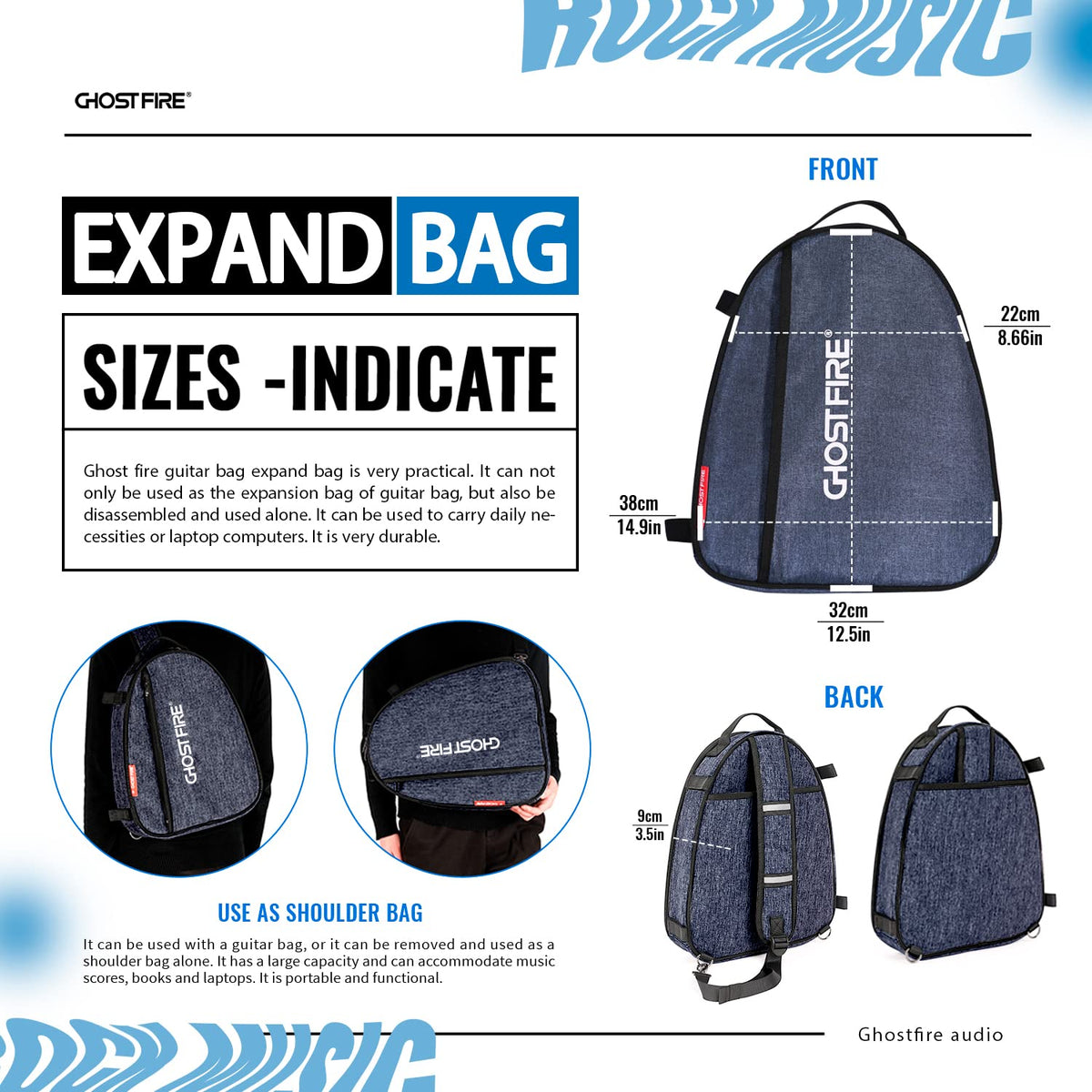 Blue Guitar Gig Bag V438
