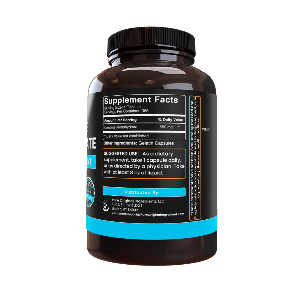 Creatine Monohydrate 365 Capsules Z641