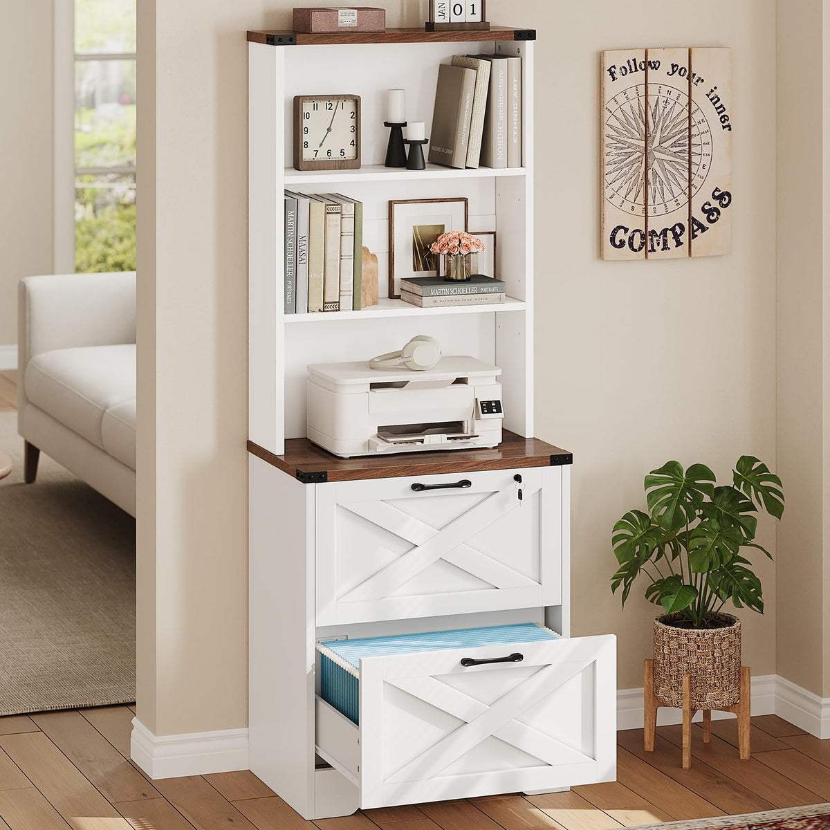 2 Drawer File Cabinet with Lock B196325