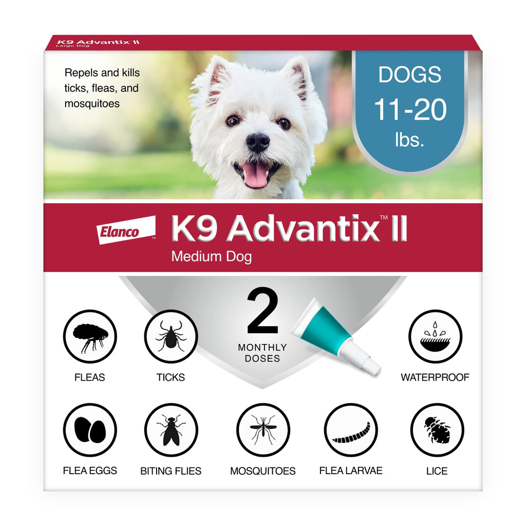 Flea & Tick Topical for Medium Dogs 11–20 lbs., 2ct T89197