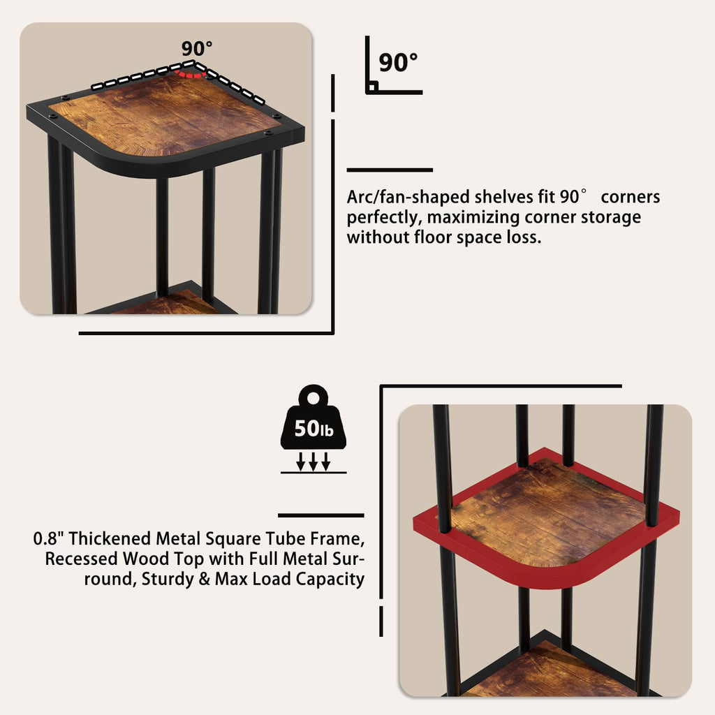 5 Tier Corner Shelf U7429