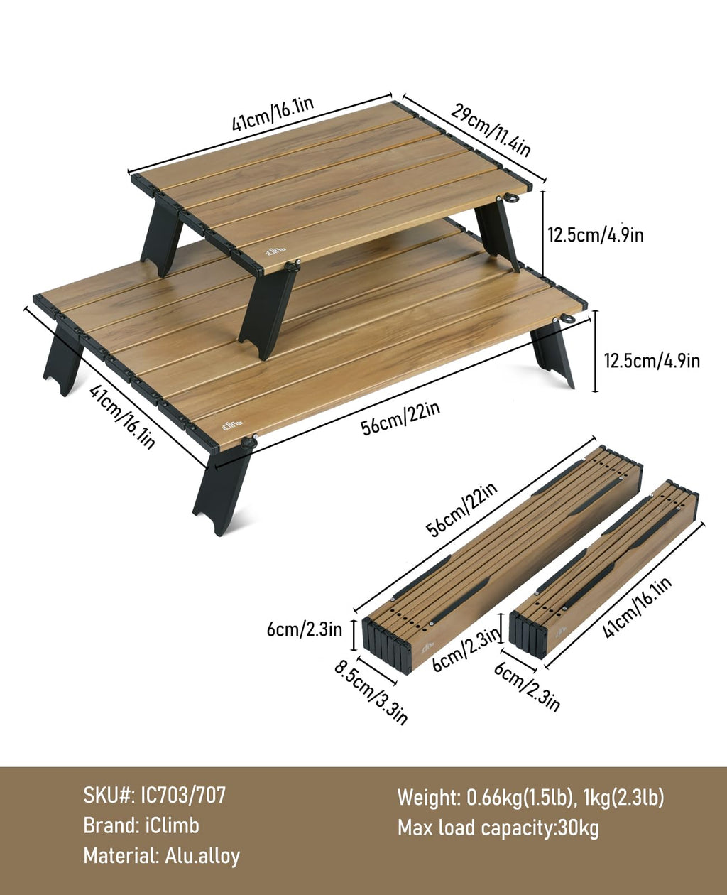 Ultralight Compact Mini Folding Table Y375