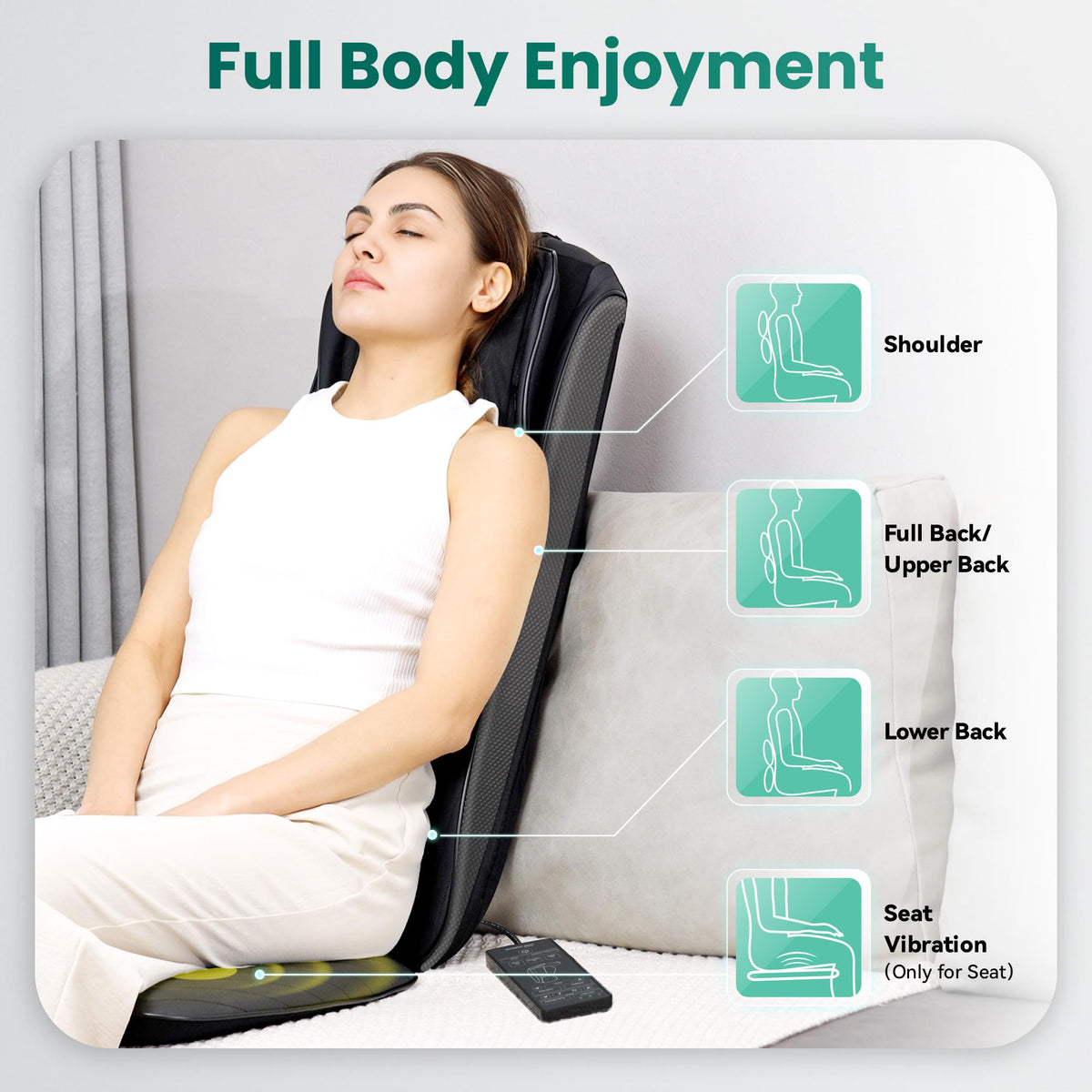 Shiatsu Neck Back Massager with Heat B389364