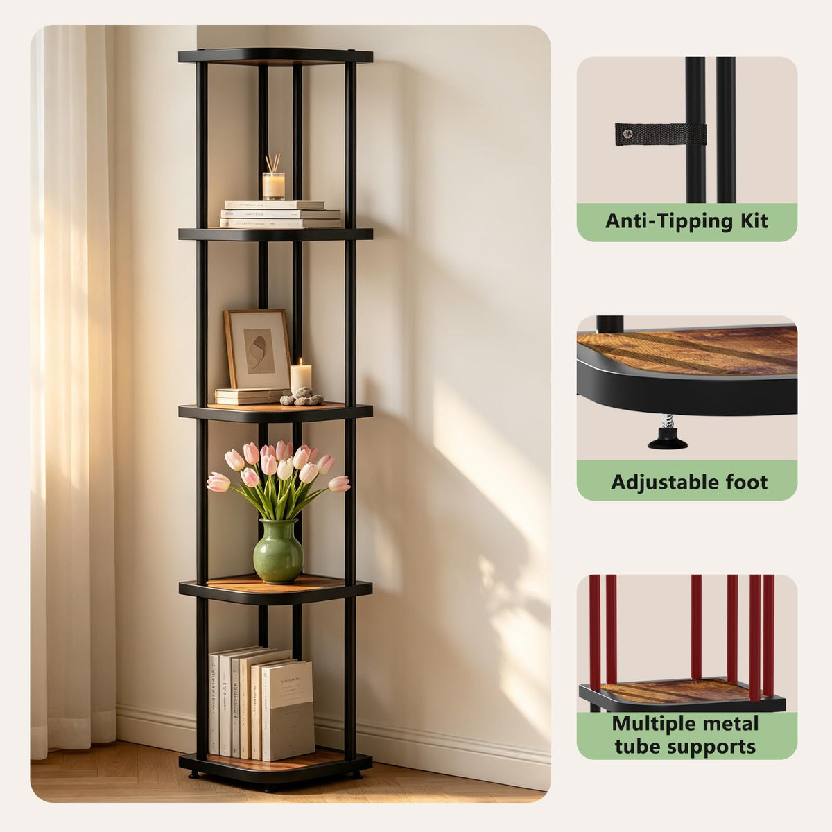 5 Tier Corner Shelf U7429