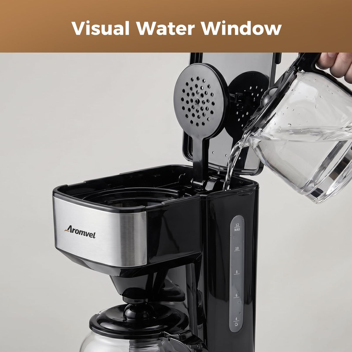 12 Cup Coffee Maker with LED Display X5898