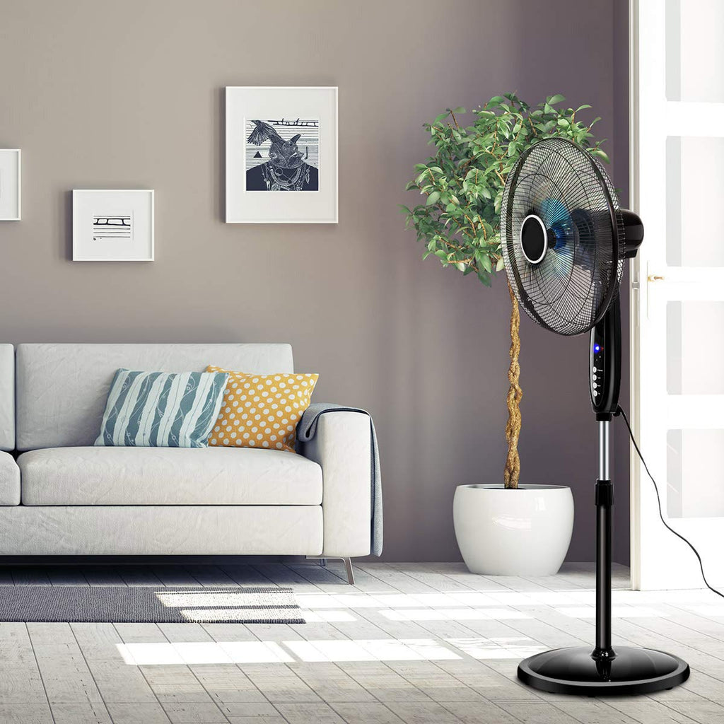 16" Oscillating Pedestal Fan with Remote Control P1490