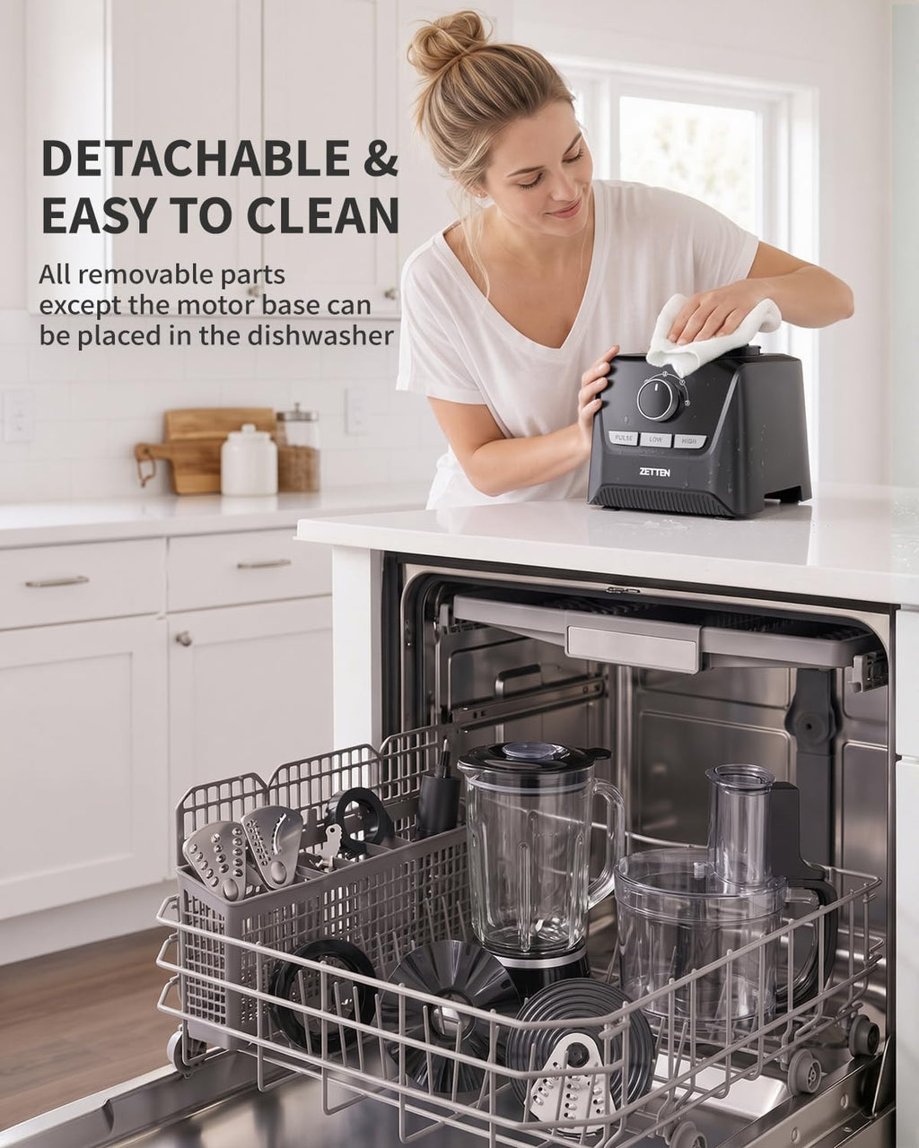 900W Black Food Processor & Blender Combo F829627