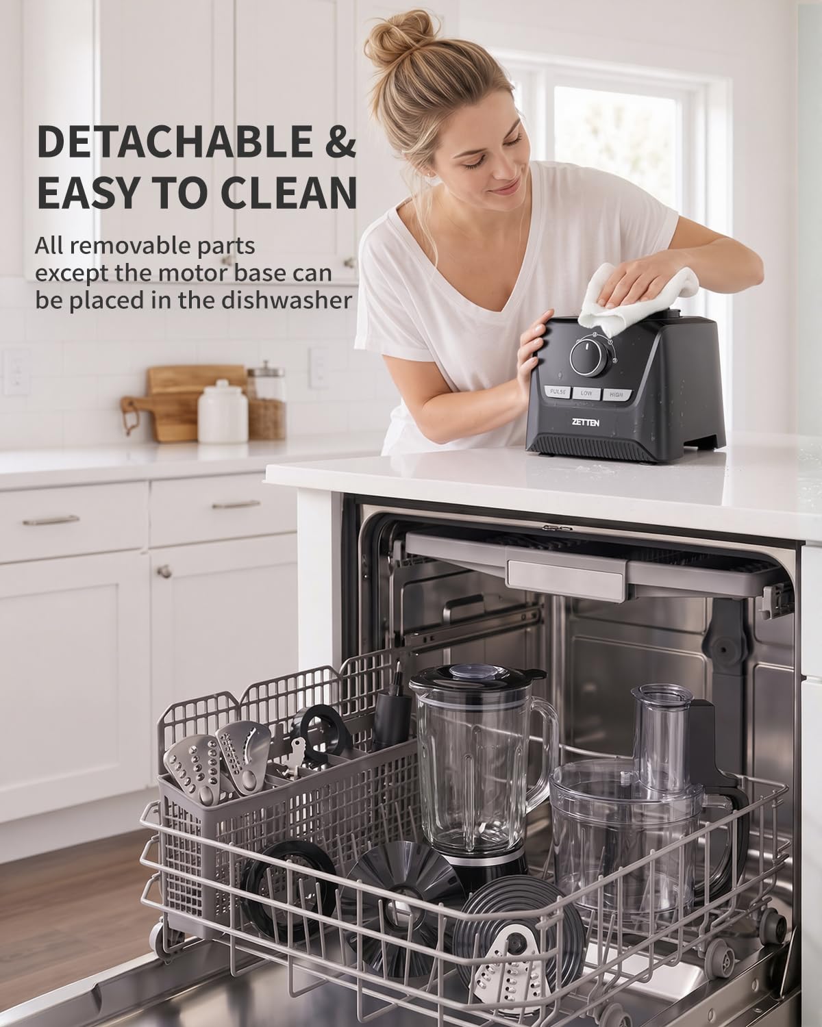 900W Black Food Processor & Blender Combo F829627