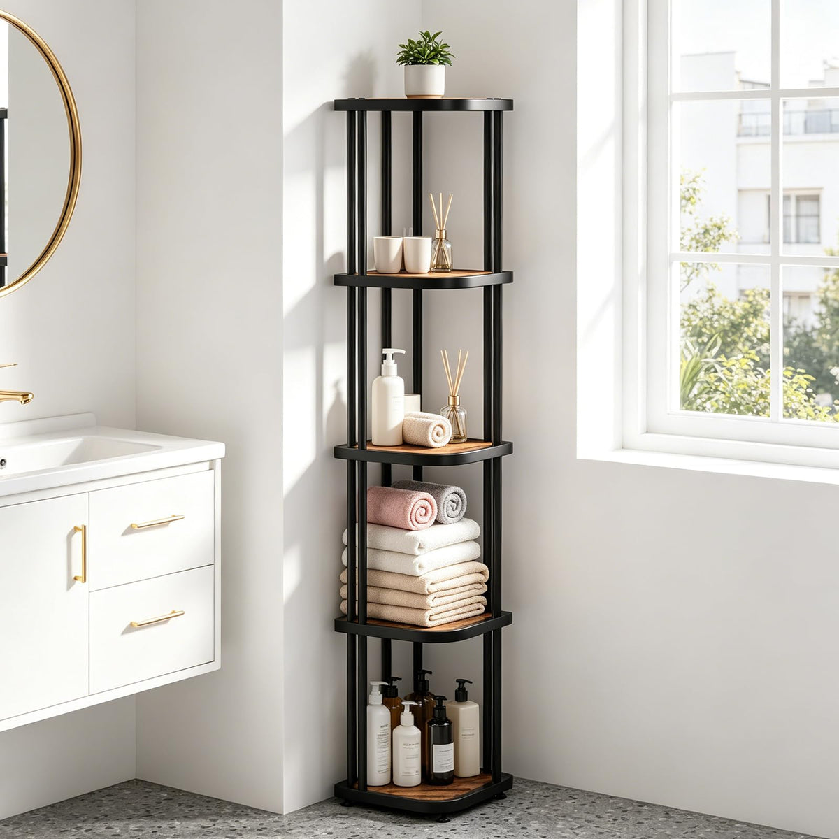 5 Tier Corner Shelf U7429