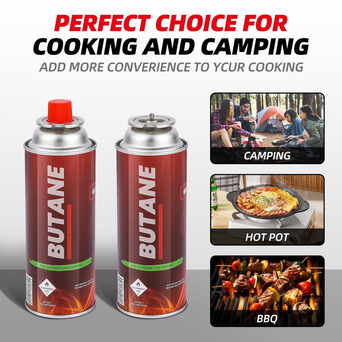 Butane Fuel Canister 12 x 8oz G3945