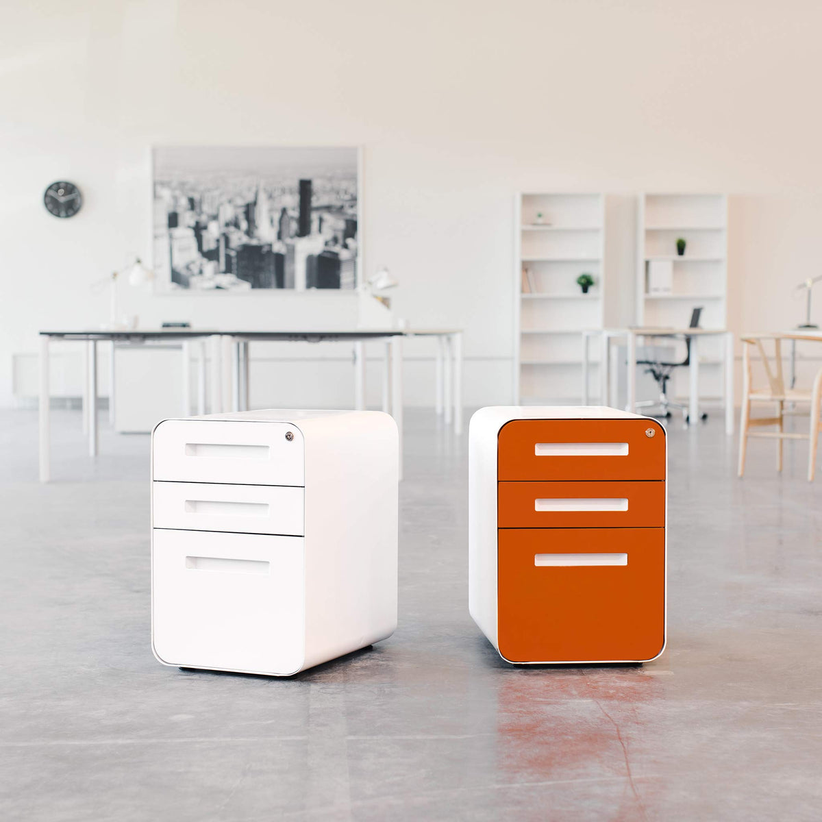 3 Drawer Black Metal File Cabinet with Lock E8316