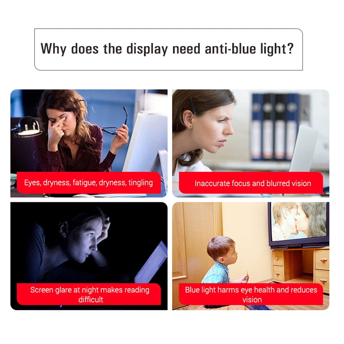 Anti-Glare Screen Protector for 40/42/43 Inch TV I970
