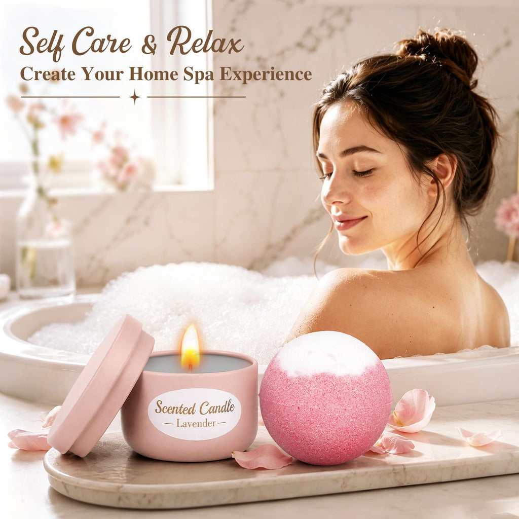 Pink Spa Gift Basket Set W459