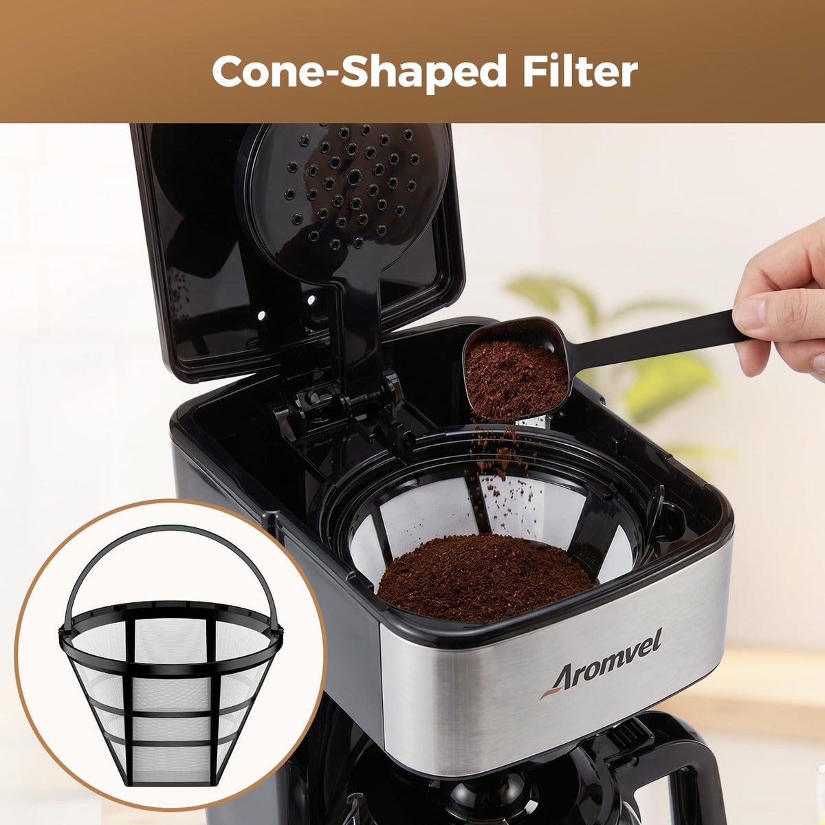 12 Cup Coffee Maker with LED Display X5898