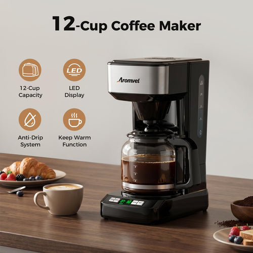 12 Cup Coffee Maker with LED Display X5898