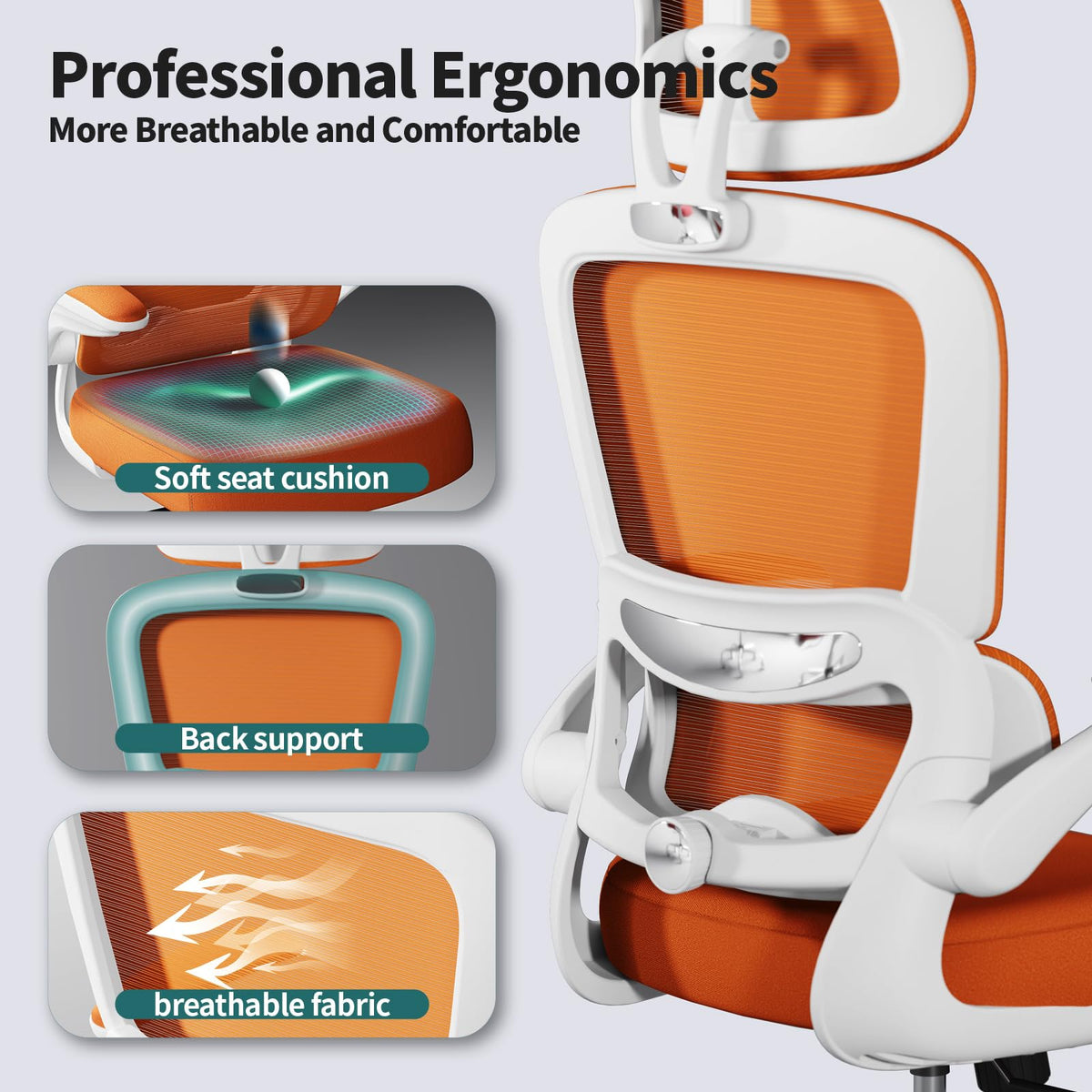 Ergonomic Office Chair with Lumbar Support Q56745