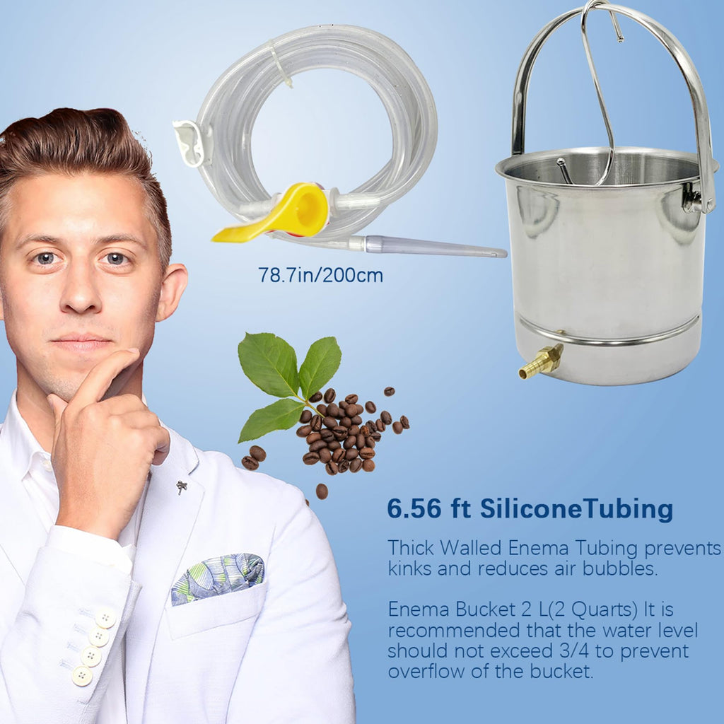 Coffee Enema Bucket Kit Stainless Steel 1.8 Quart Q376146