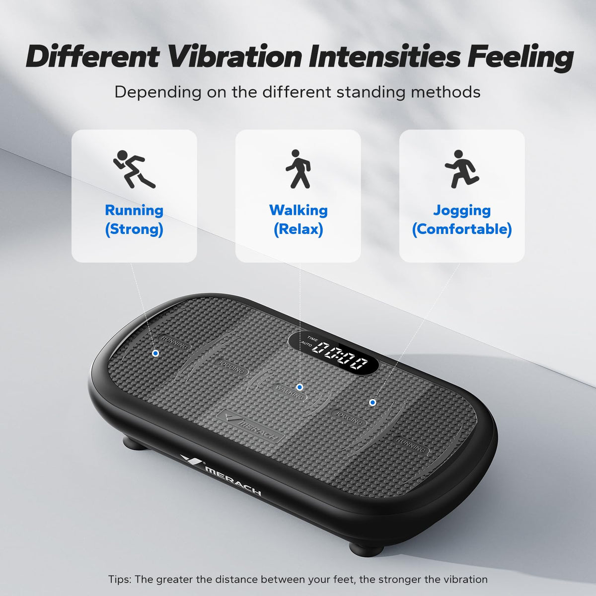 Vibration Plate Exercise Machine with 440lbs Capacity E3881