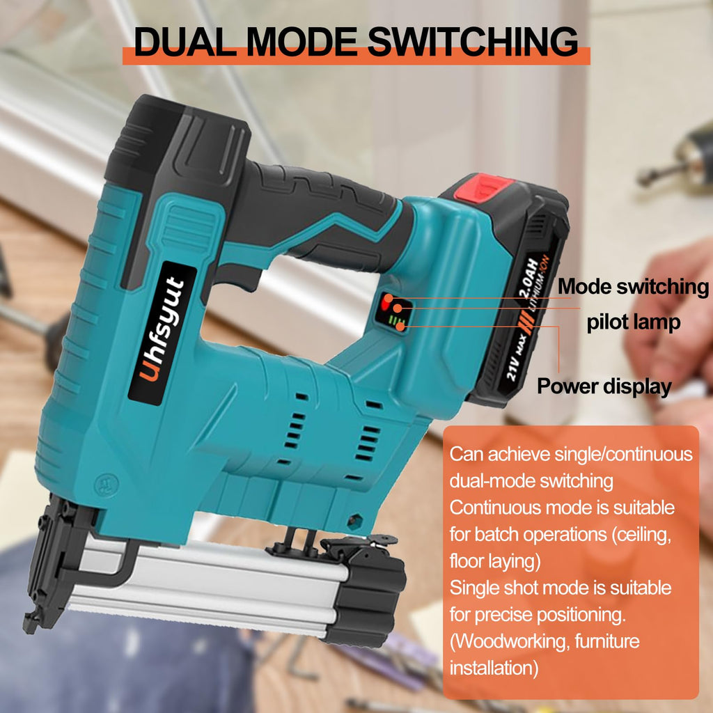 Cordless 21V 2 in 1 Brad Nailer and Staple Gun B219713