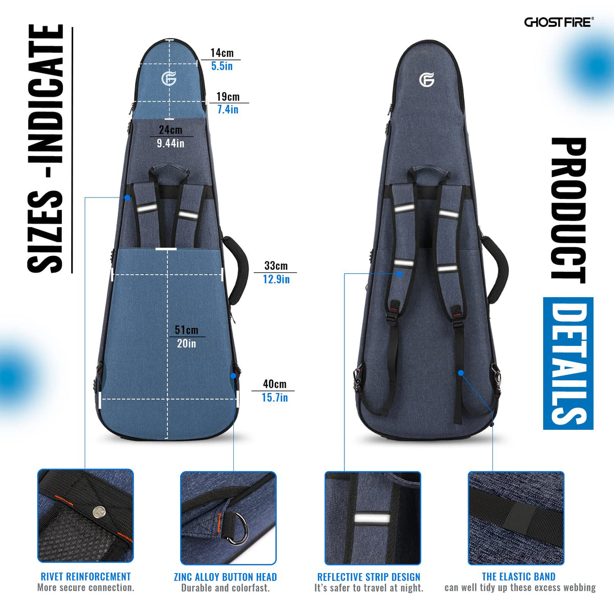 Blue Guitar Gig Bag V438