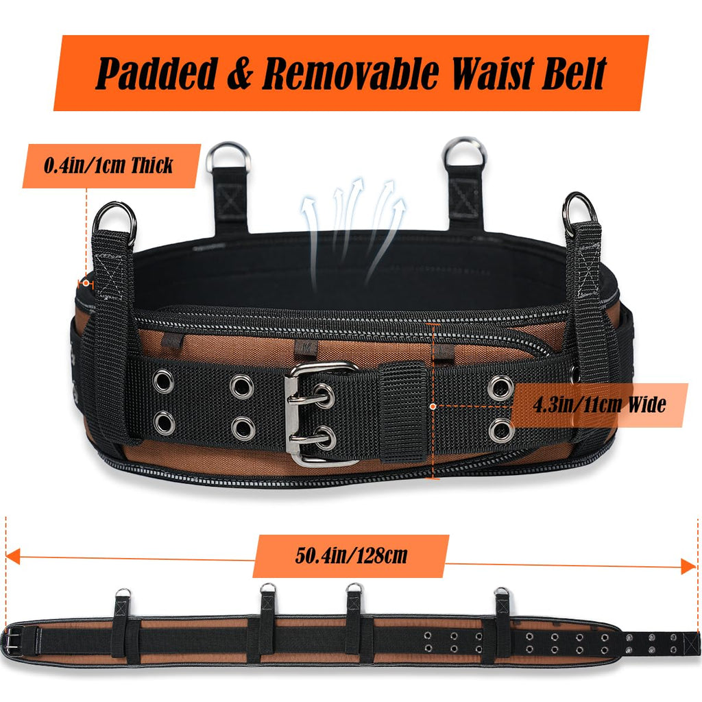 39-Pocket Heavy-Duty Tool Belt With Suspenders Z7912