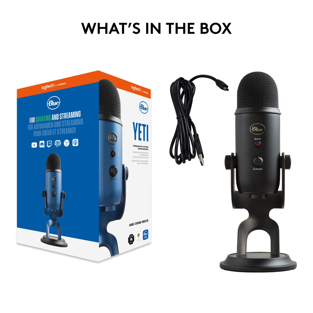 USB Condenser Microphone with 4 Pickup Patterns D631275