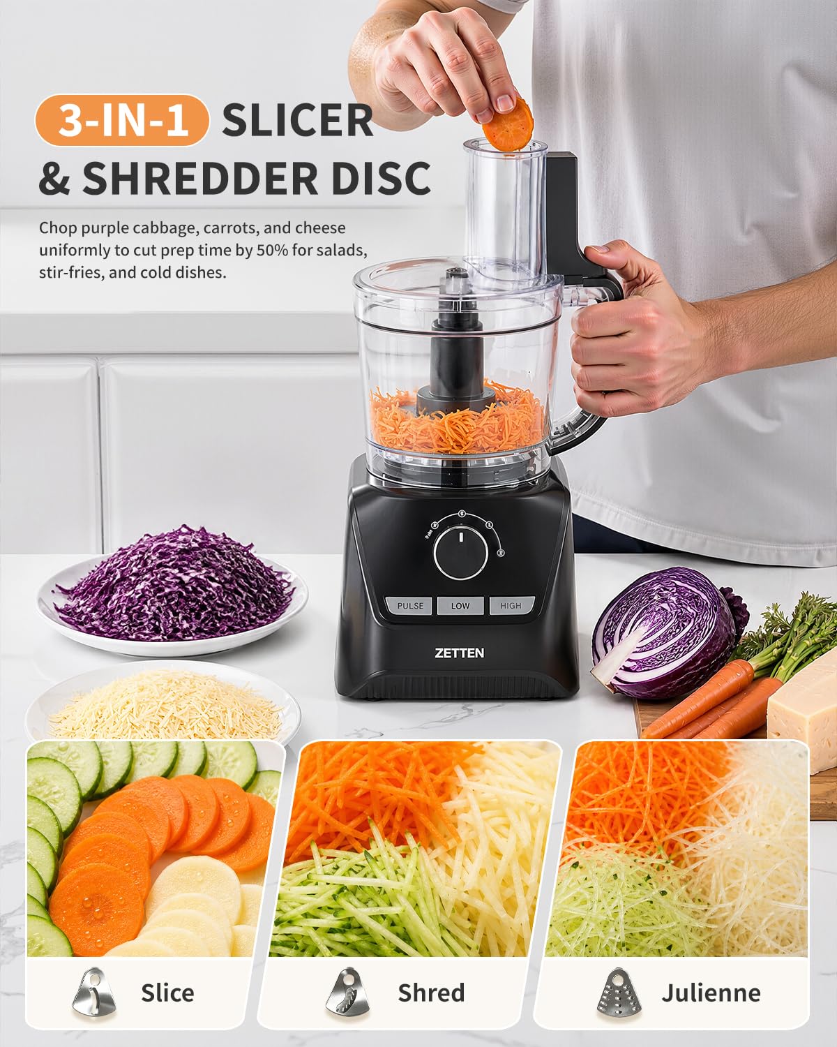 900W Black Food Processor & Blender Combo F829627
