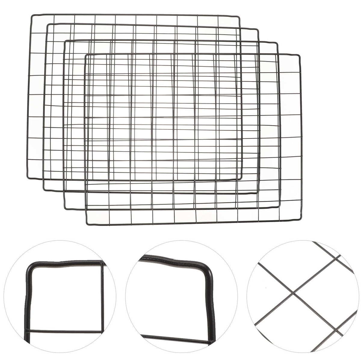 4pcs Flexible Iron Mesh Dog Fence Panels T67725