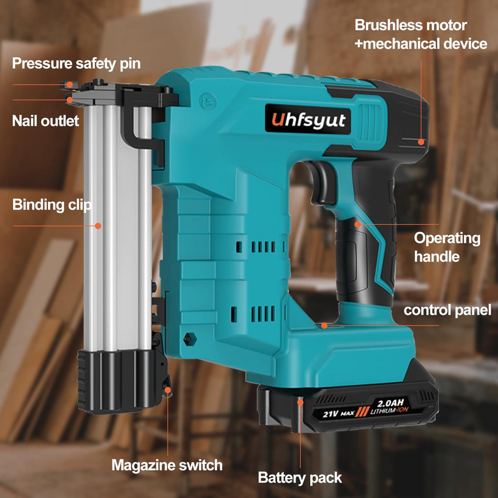 Cordless 21V 2 in 1 Brad Nailer and Staple Gun B219713