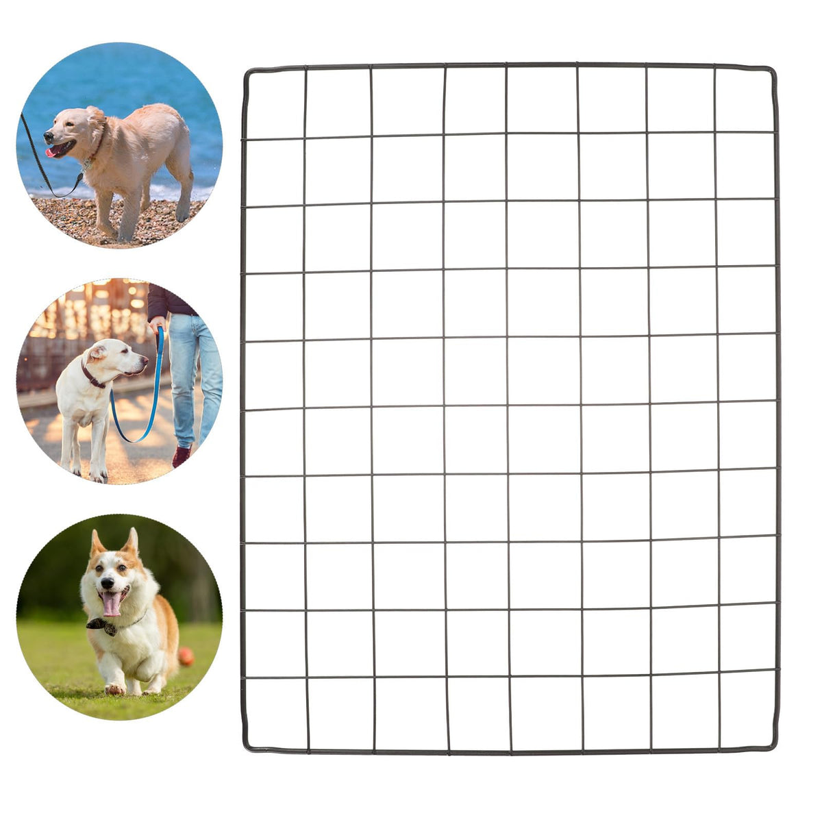 4pcs Flexible Iron Mesh Dog Fence Panels T67725