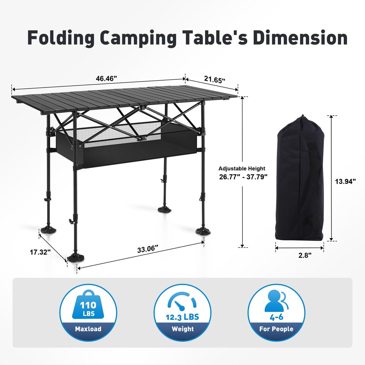 Folding Camping Table H60998