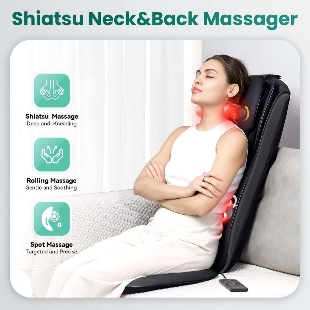 Shiatsu Neck Back Massager with Heat B389364