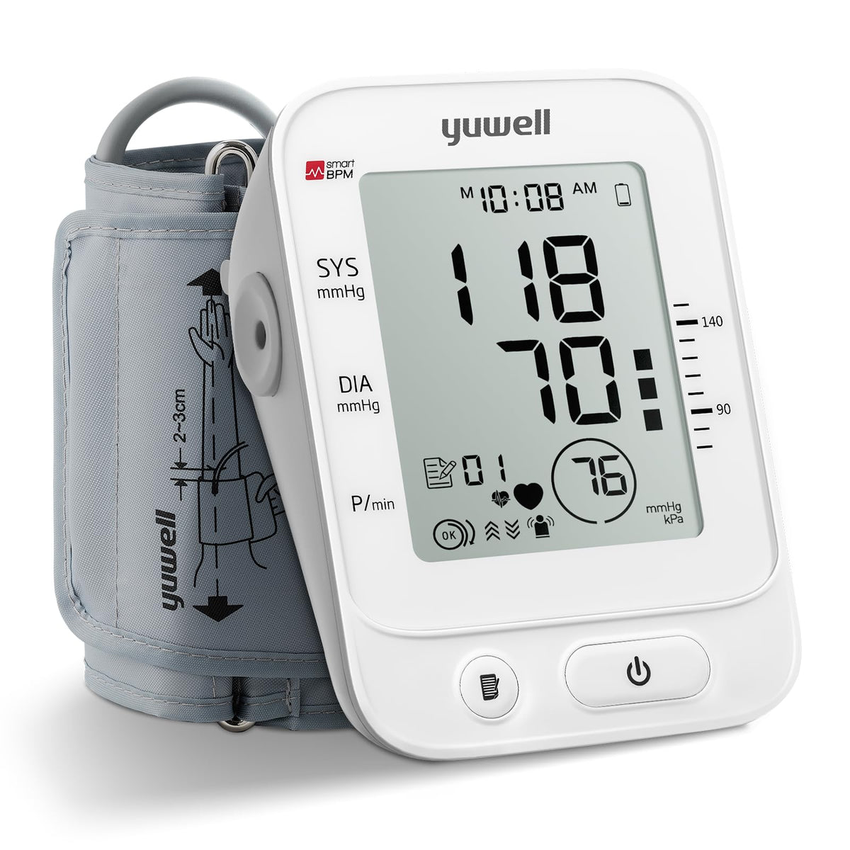 Upper Arm Blood Pressure Monitor with Large Cuff and Large Display T82847