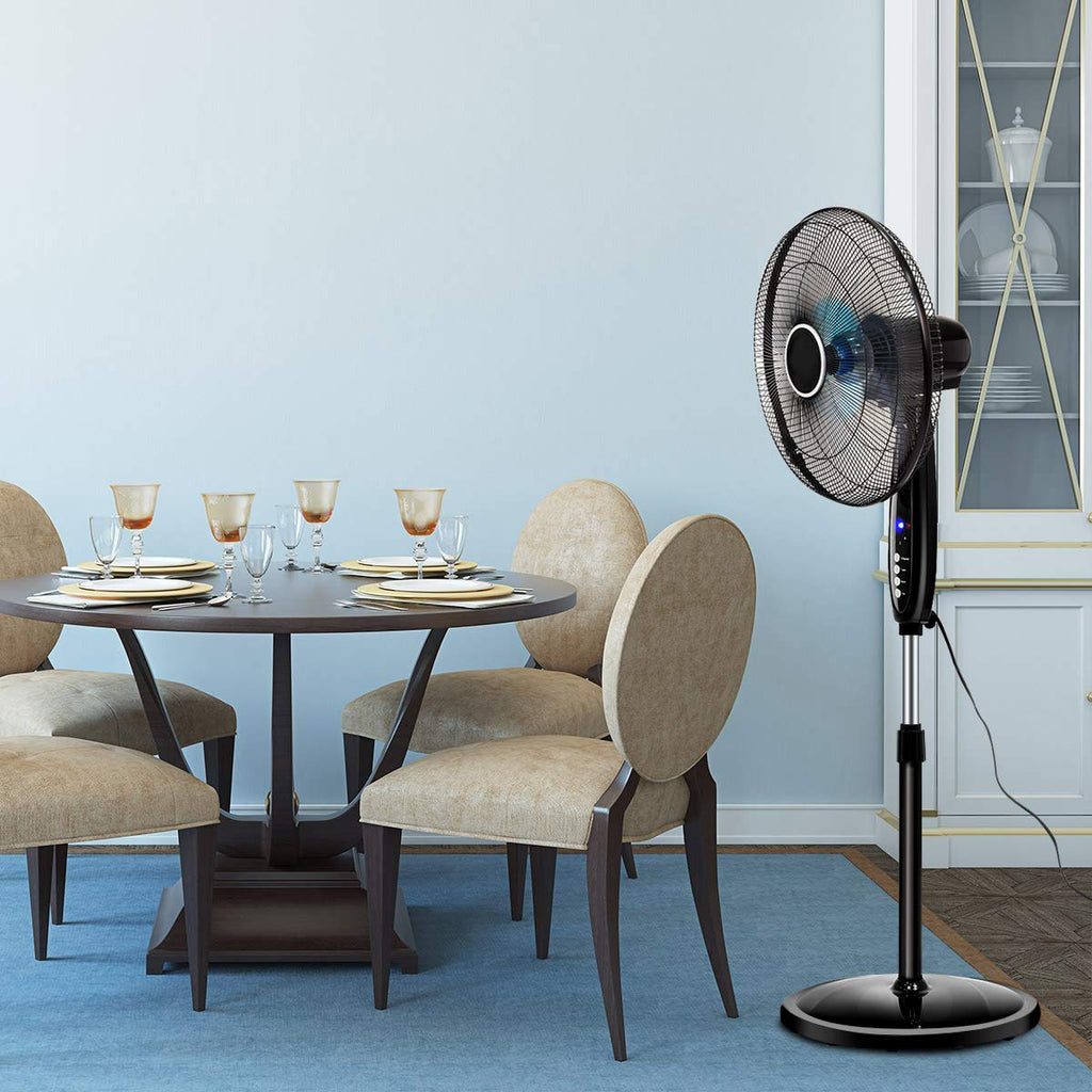 16" Oscillating Pedestal Fan with Remote Control P1490
