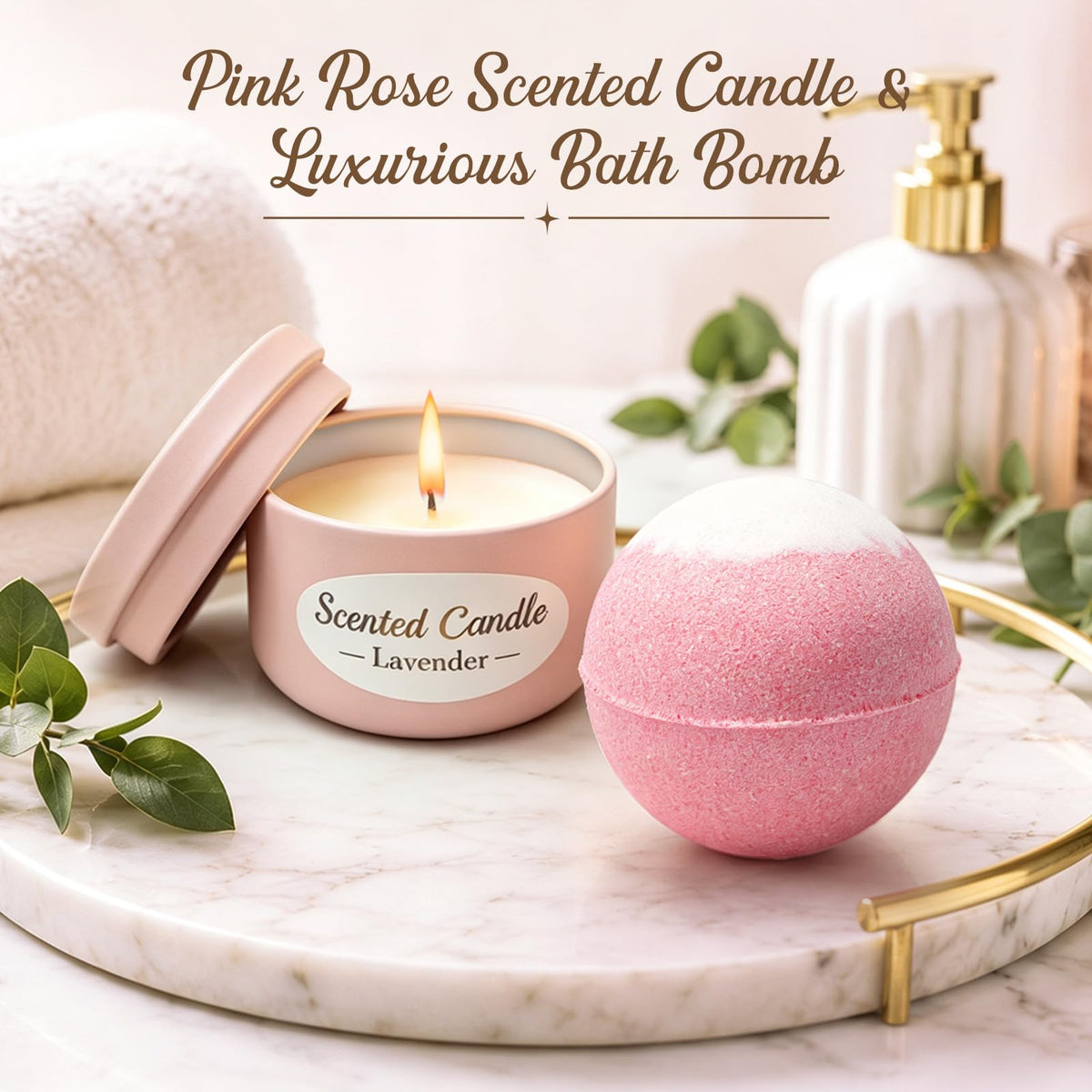 Pink Spa Gift Basket Set W459