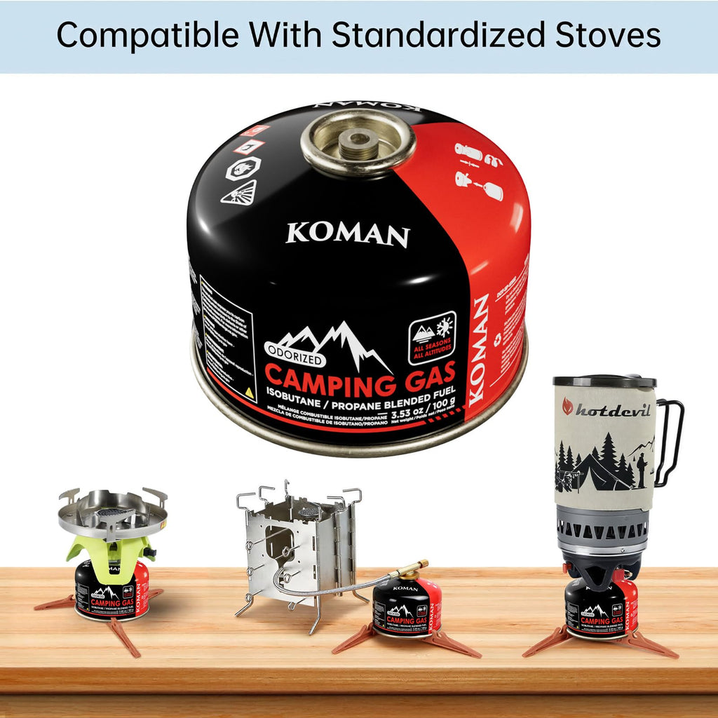 Isobutane Butane Propane Blend Camping Fuel Canister 4 Pack T753163
