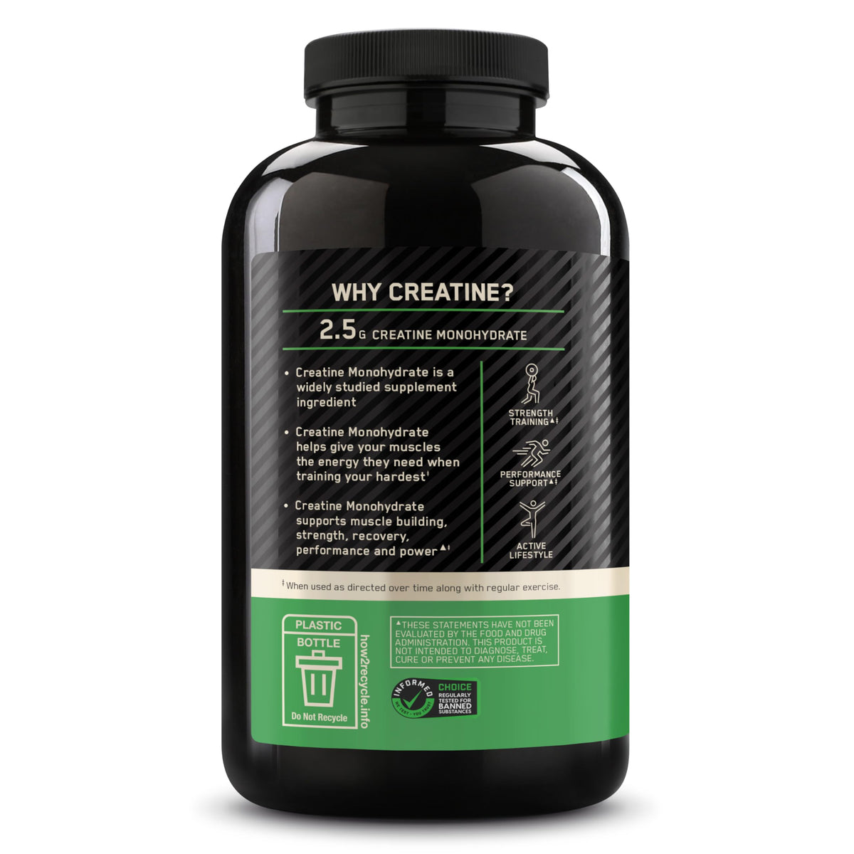 Micronized Creatine Monohydrate Capsules, 200 Ct J782
