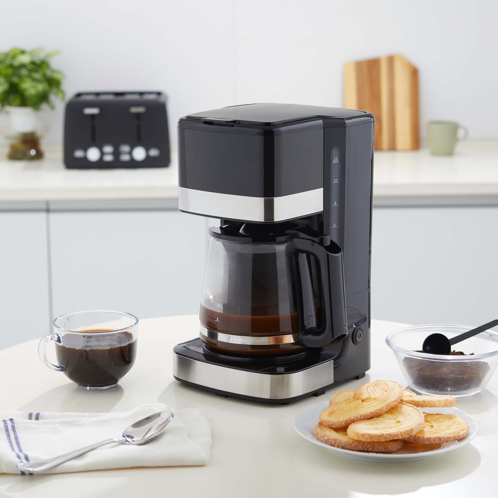 12 Cup Drip Coffee Maker with Glass Carafe V99651