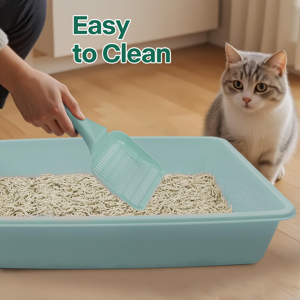 Small Cat Litter Box Starter Kit with Scoop, Bowls and Toys M450083
