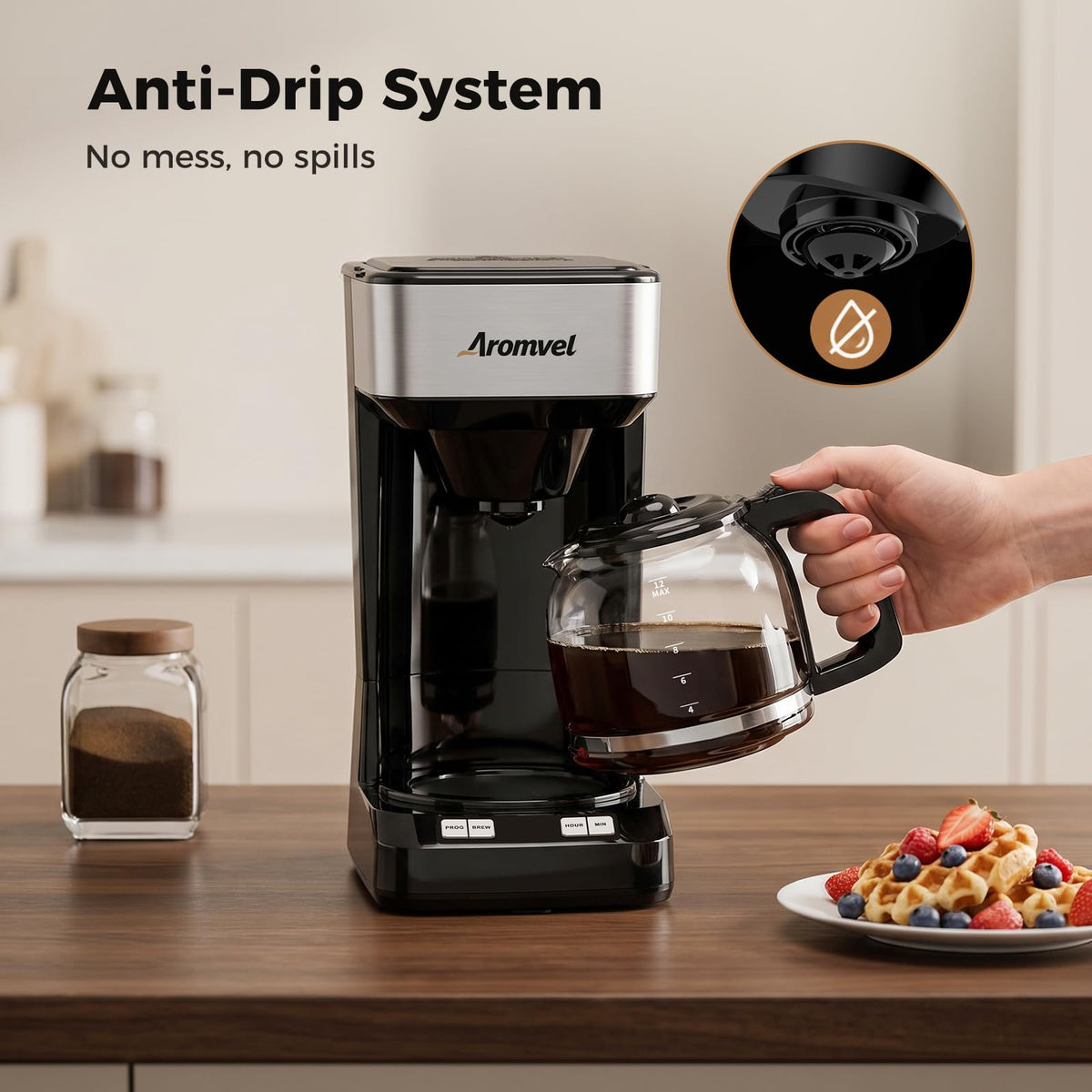 12 Cup Coffee Maker with LED Display X5898
