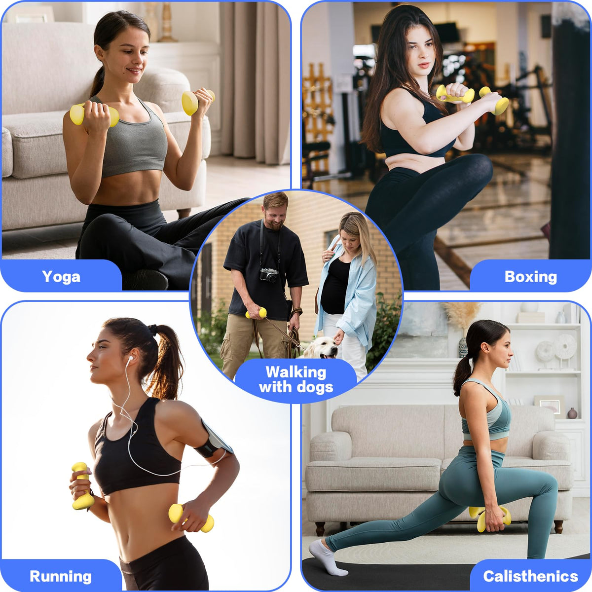 Ergonomic Dumbbells Weights Set A2053