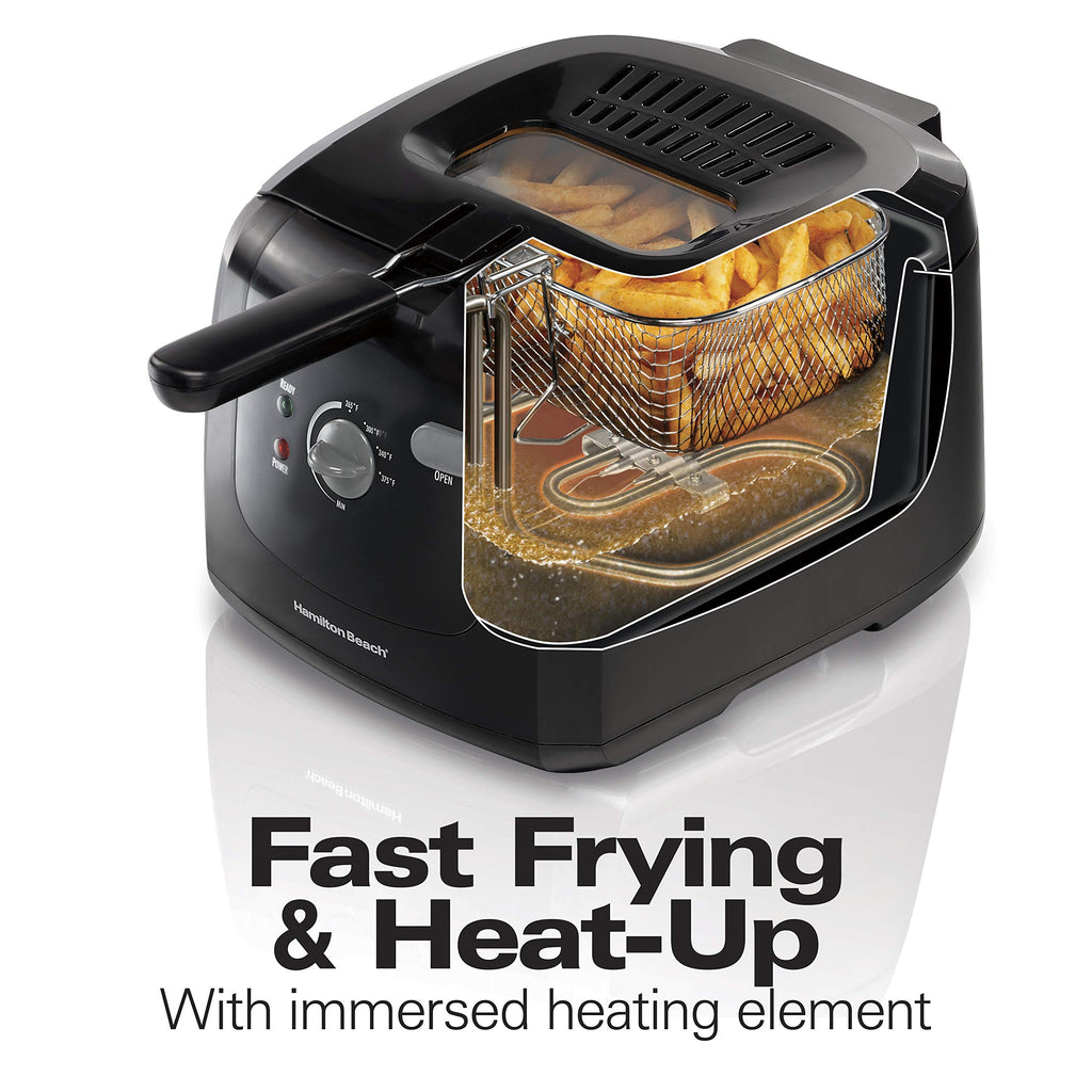 Cool Touch Electric Deep Fryer with Basket W2506