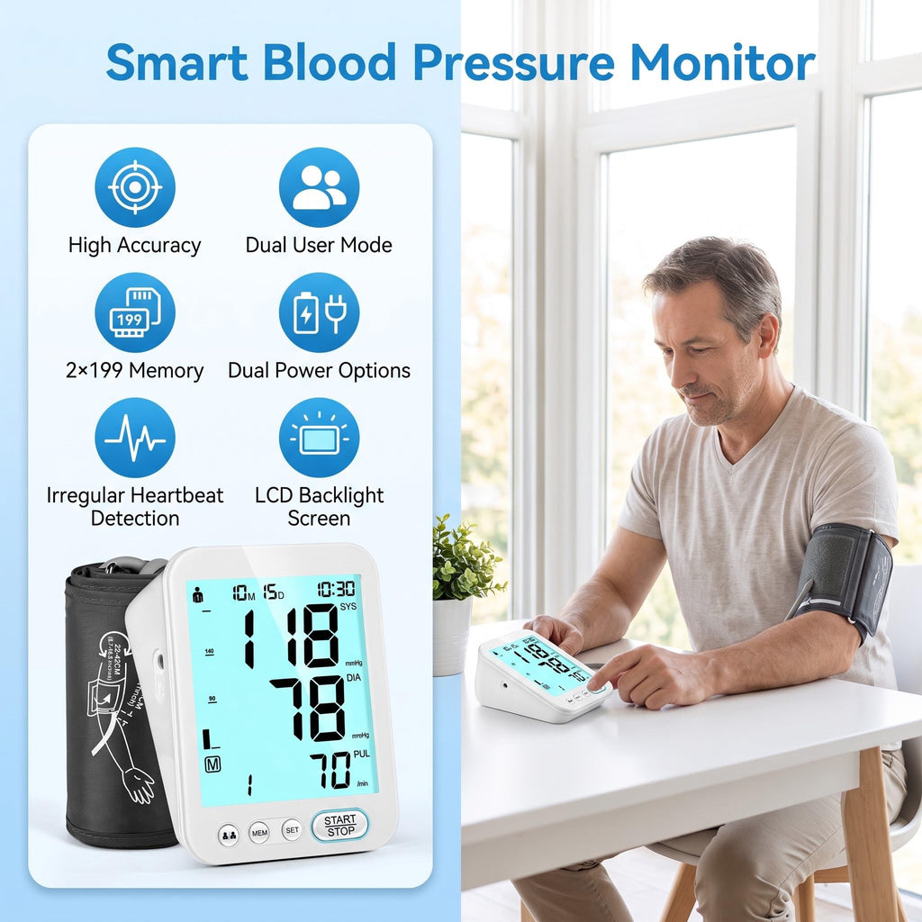 Blood Pressure Monitor Upper Arm with Storage Bag V9588