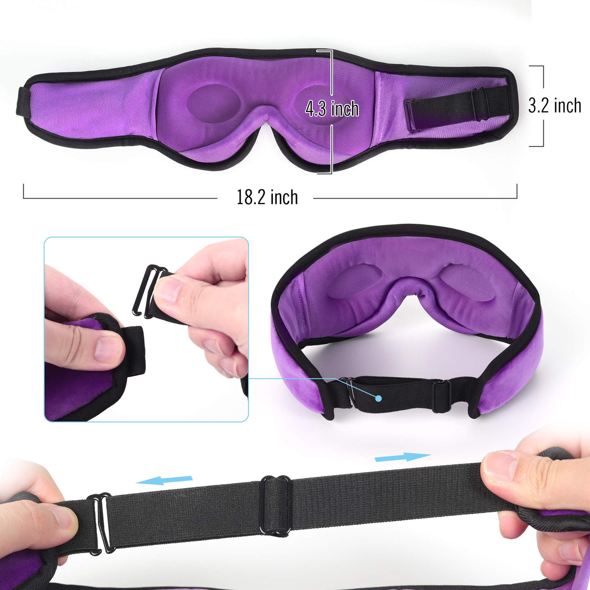 Sleep Mask with Bluetooth Headphones Z638