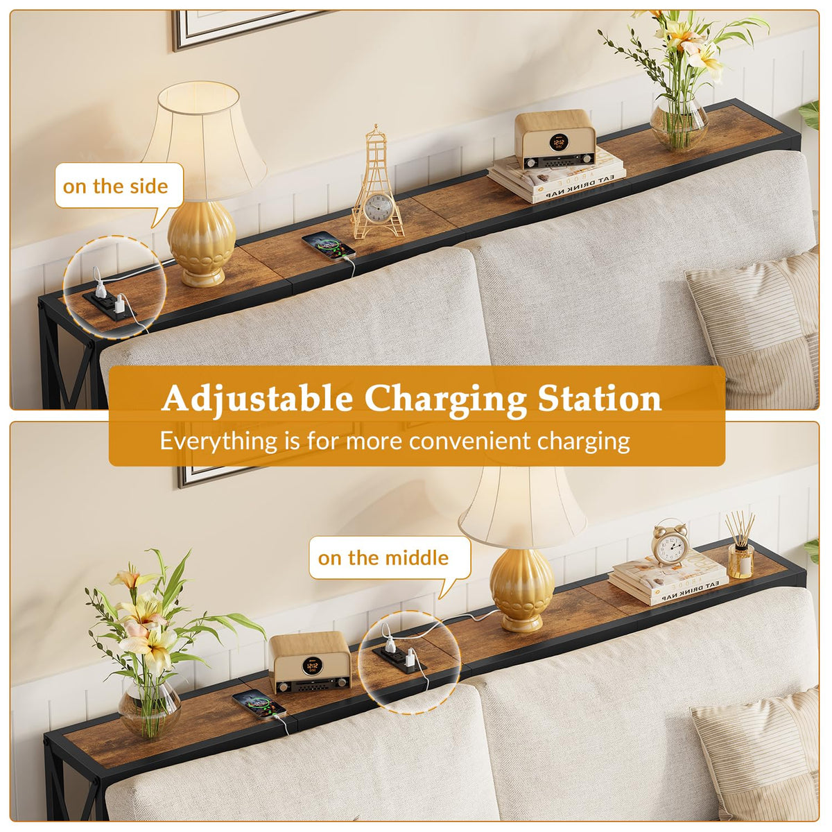 Narrow Console Table with Socket P245119