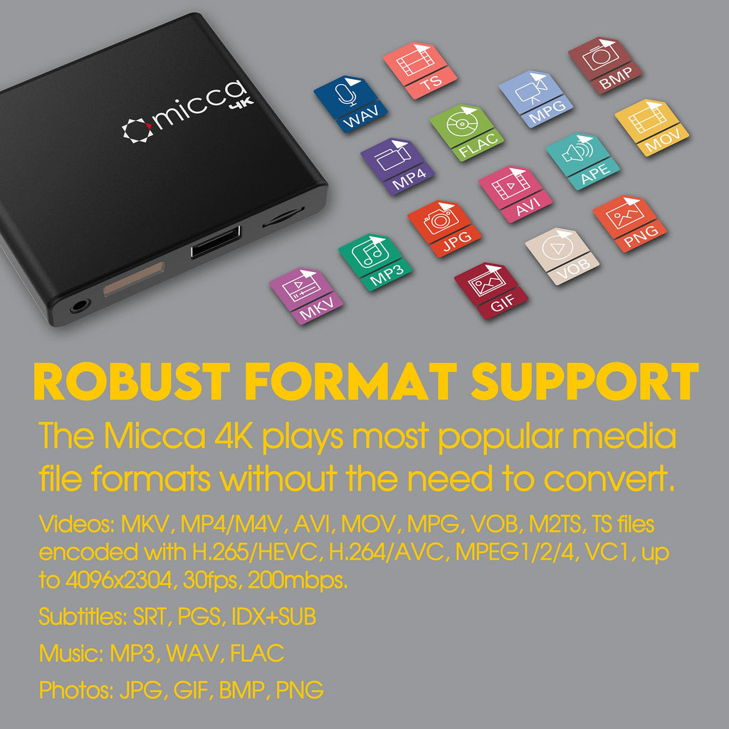 4K Ultra-HD USB and microSD Media Player O318295
