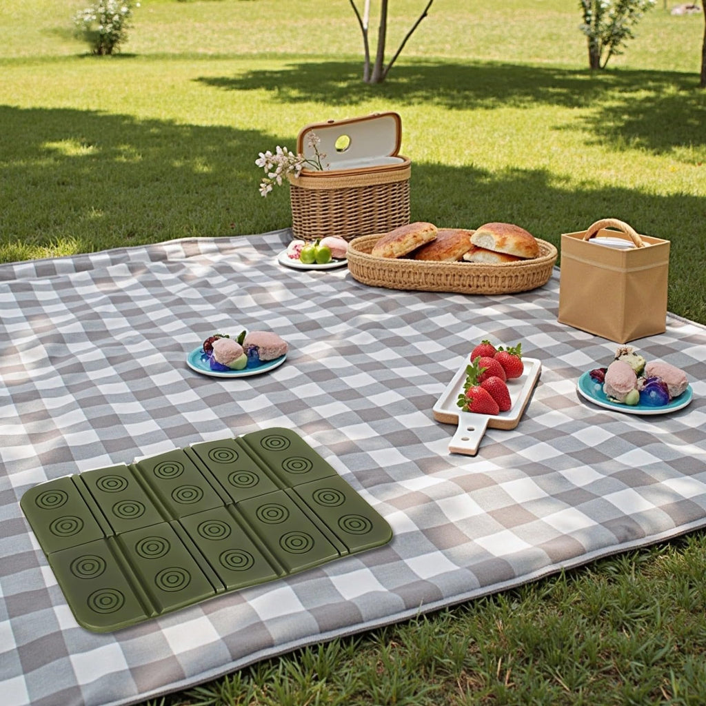 2 Pcs Waterproof Foam Camping Mat and Seat Cushion S5745